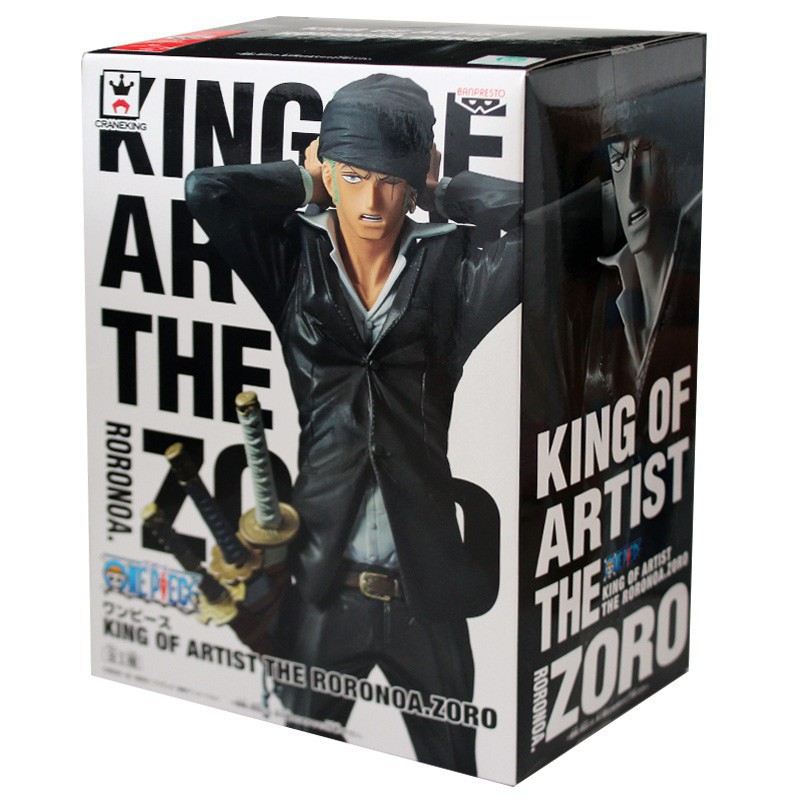 Hot One Piece King Of Artist The Black Suit Roronoa Zoro Action Figure Shopee Malaysia