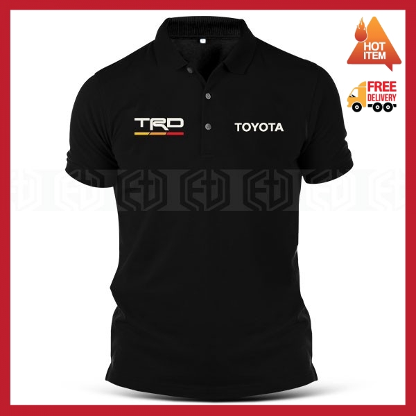 Toyota TRD Logo CH-R Hilux Fortuner Baju Cotton Unisex T-Shirt Shirts ...