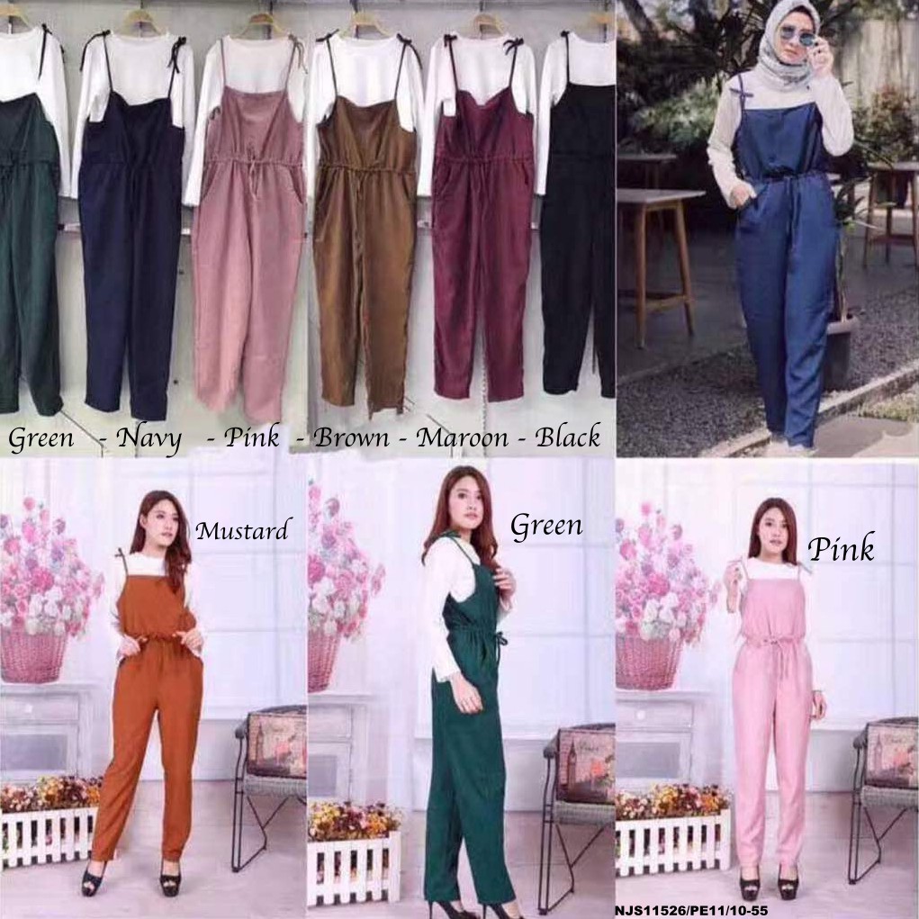 🎉 READY STOCK 🎉 NJ Fashion Mariaa String Jumpsuit [Free Top]