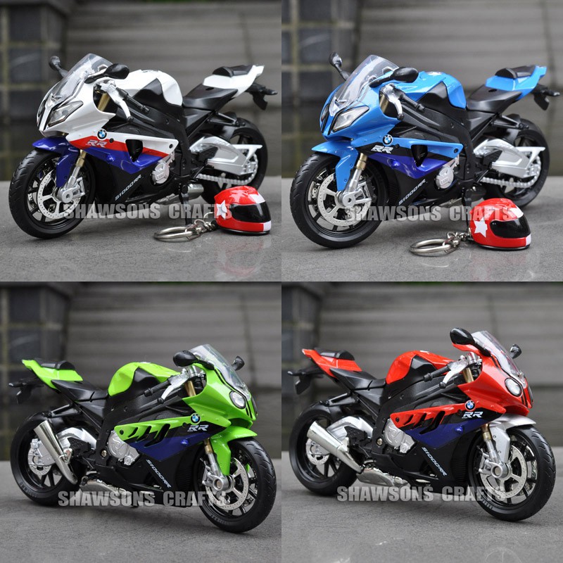 1:12 Diecast Motorcycle Model Toys BMW S1000RR Sport Bike ...