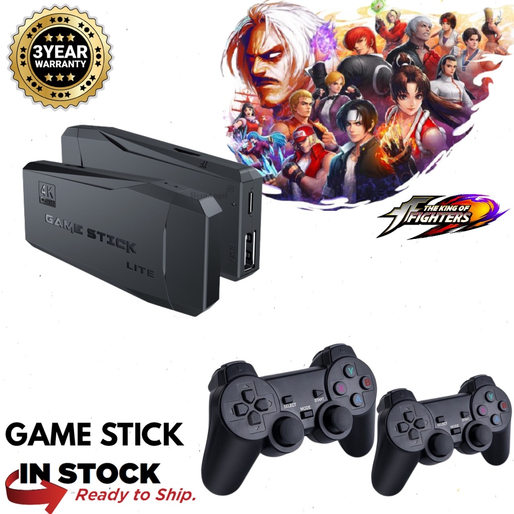 💯READY STOCK🔥 Pro Portable 10k games Wireless Video Games stick Dual  Controller 64GB Retro Game Console | Shopee Malaysia