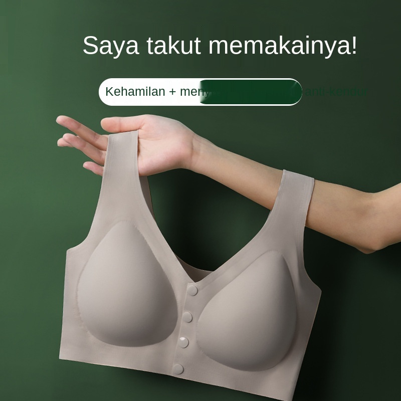 Bra Penyusuan Musim Panas Tanpa Cincin Keluli Satu Bahagian Seluar Dalam Bersalin Semasa Kehamilan Satu Bahagian Sutera Ais Yang Selesa Bra Nipis Shopee Malaysia