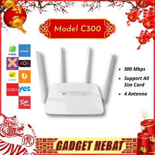 [FREE GIFT] Wifi Router C300 Modem Modified Extender NEW CPE LTE unlimited hotspot simcard slot 4G wireless