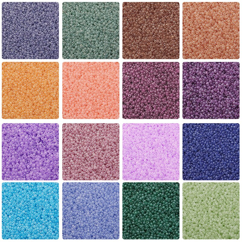 2700Pcs 2mm Czech Glass Cream Milk Seed Beads for Necklace Bracelet Earring DIY Jewelry Craft Making Accessories