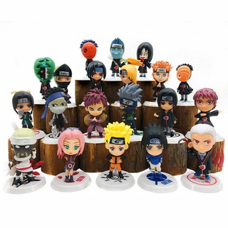 Sasuke Kakashi Gaara Naruto Shippuden Cake Toppers Party Toys Gift Figures Set 