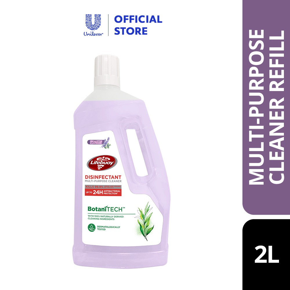 Lifebuoy Multi Purpose Cleaner Eucalyptus & Lavender Bottle 2L Shopee