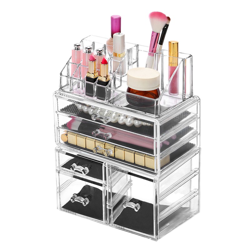 Ready Stock Beautyland 7 Layers 6 Drawers Acrylic Cosmetic Makeup