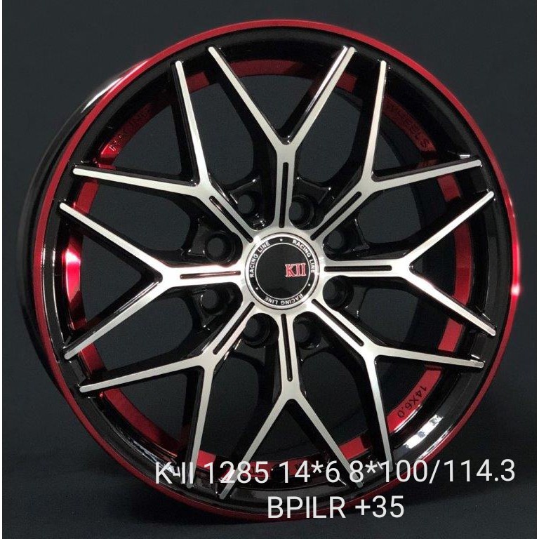 1pc New K Ii Racingline Sport Rim 1285 Bpilr 14 Inch Wheel Axia Myvi Viva Iriz Bezza Vios Online Delivery Pos Post Ship Shopee Malaysia