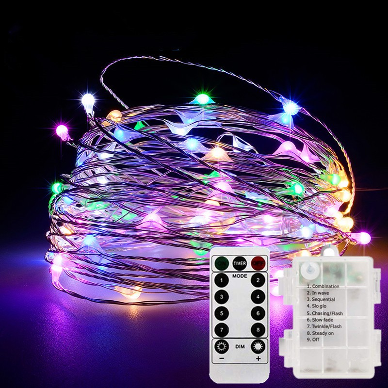 5M/10M/20M/30M Led Fairy String Lights With Battery Remote Timer ...