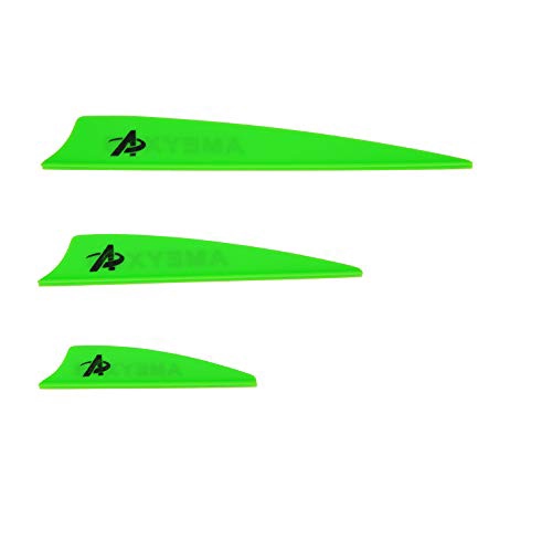 MILAEM 100 Pcs 1.75 2 2.5 Plastic Arrow Feather Fletching TPU Arrow Vane for DIY Arrow Archery