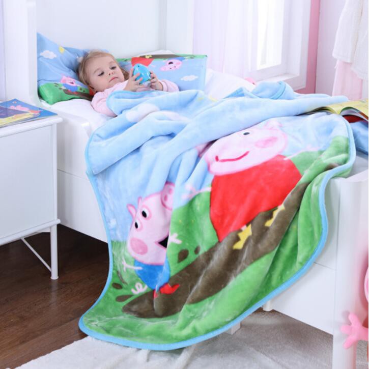 Genuine Peppa Pig Mud Series Cotton Pillow Blanket 140cm Quilt