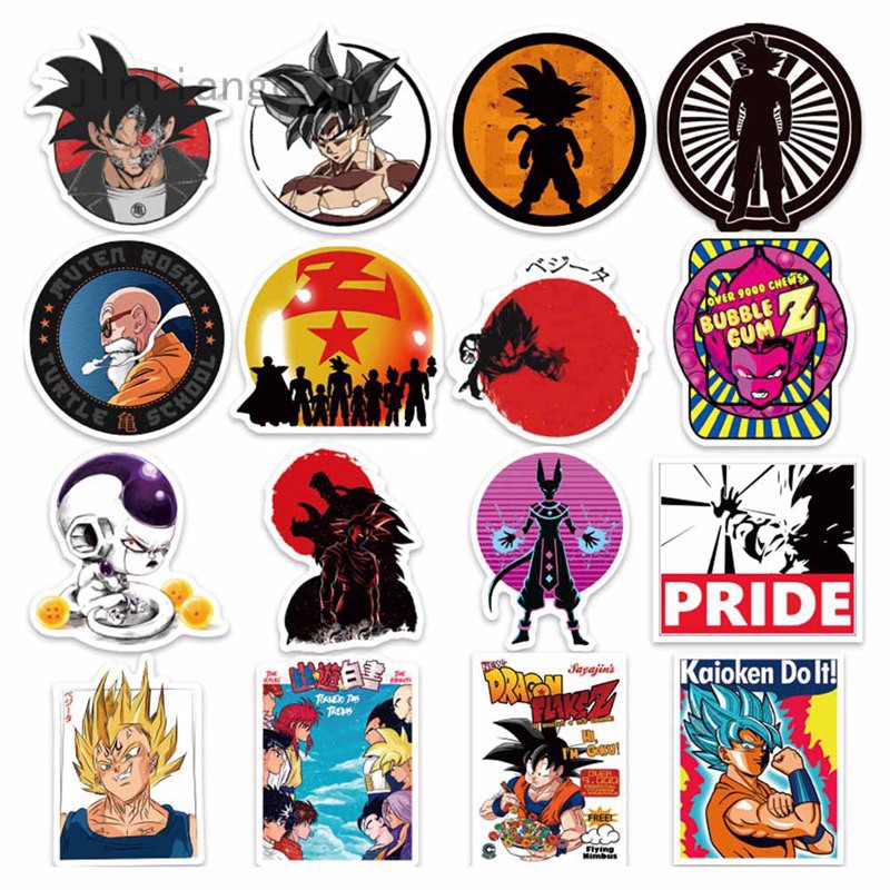 Children S Bedroom Boy Decor Decals Stickers Vinyl Art Home Garden 100 Pcs Dragon Ball Z Anime Super Saiyan Goku Stickers Decal For Laptop Phone Topografiapv Cl