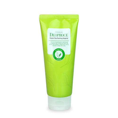 Green Tea Peeling Vegetal Deep Cleanser lifts off dead skin cells