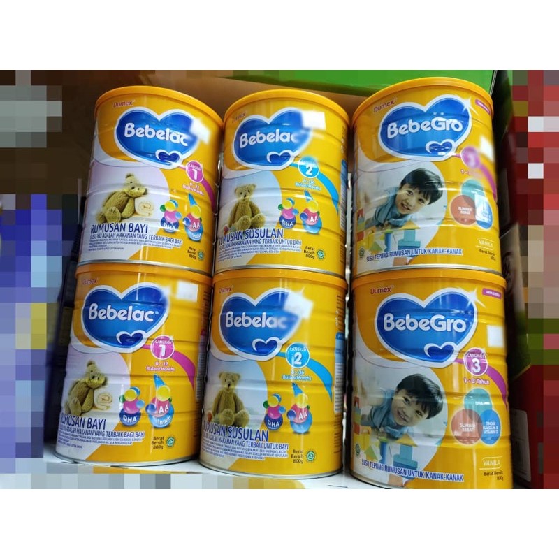 Dumex Bebelac/Bebegro Step 1 - Step 3 800G/ step 1(400g) | Shopee Malaysia