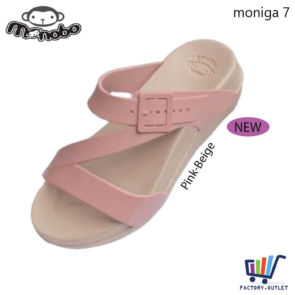 Ladies Sandal  Slipper Monobo Moniga  7 Multicolor BEIGE 