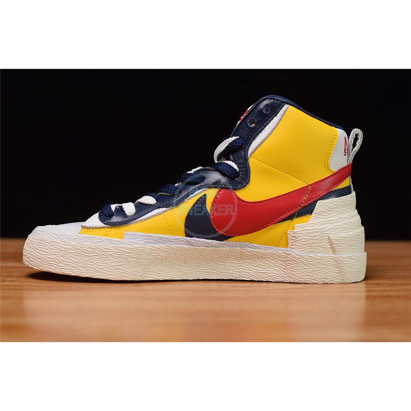 sacai x nike blazer mid yellow