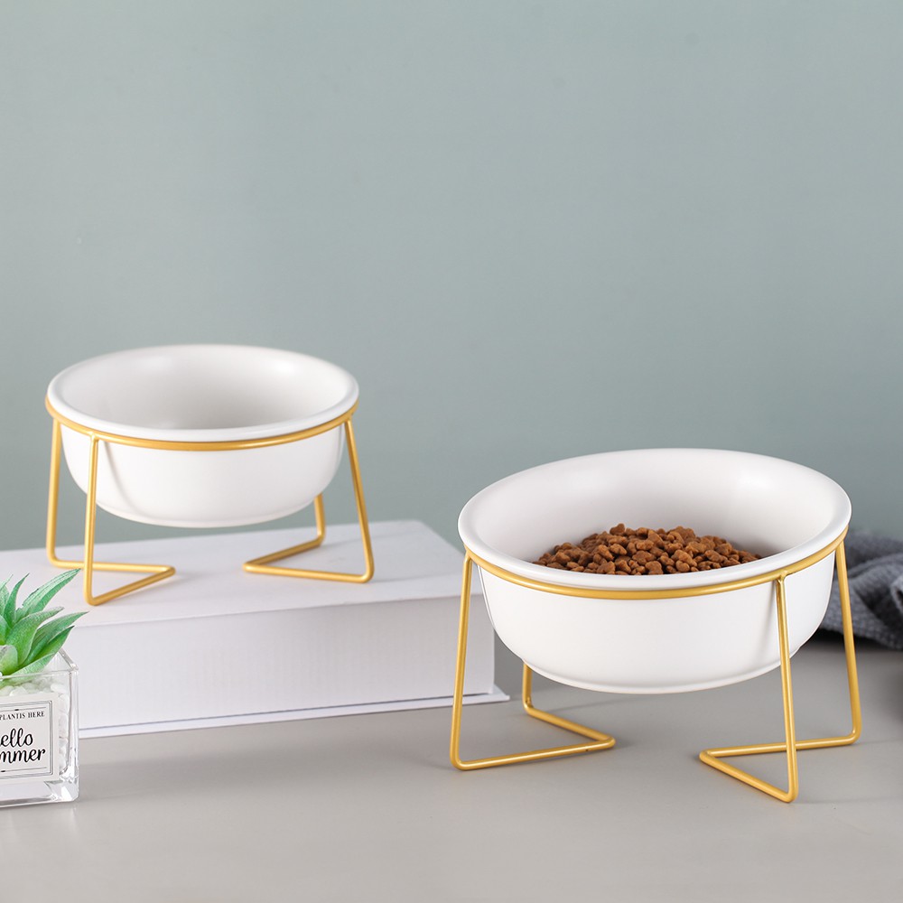 elevated food and water bowls