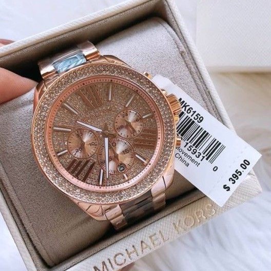 ORIGINAL] Michael Kors Wren MK6159 Two-tone Rose Gold Leopard Women Watch |  Shopee Malaysia