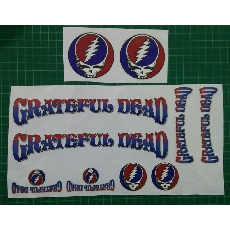 Grateful Dead Bike Decal Transparent Sticker