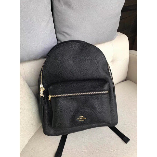 coach charlie pebble leather backpack f38288