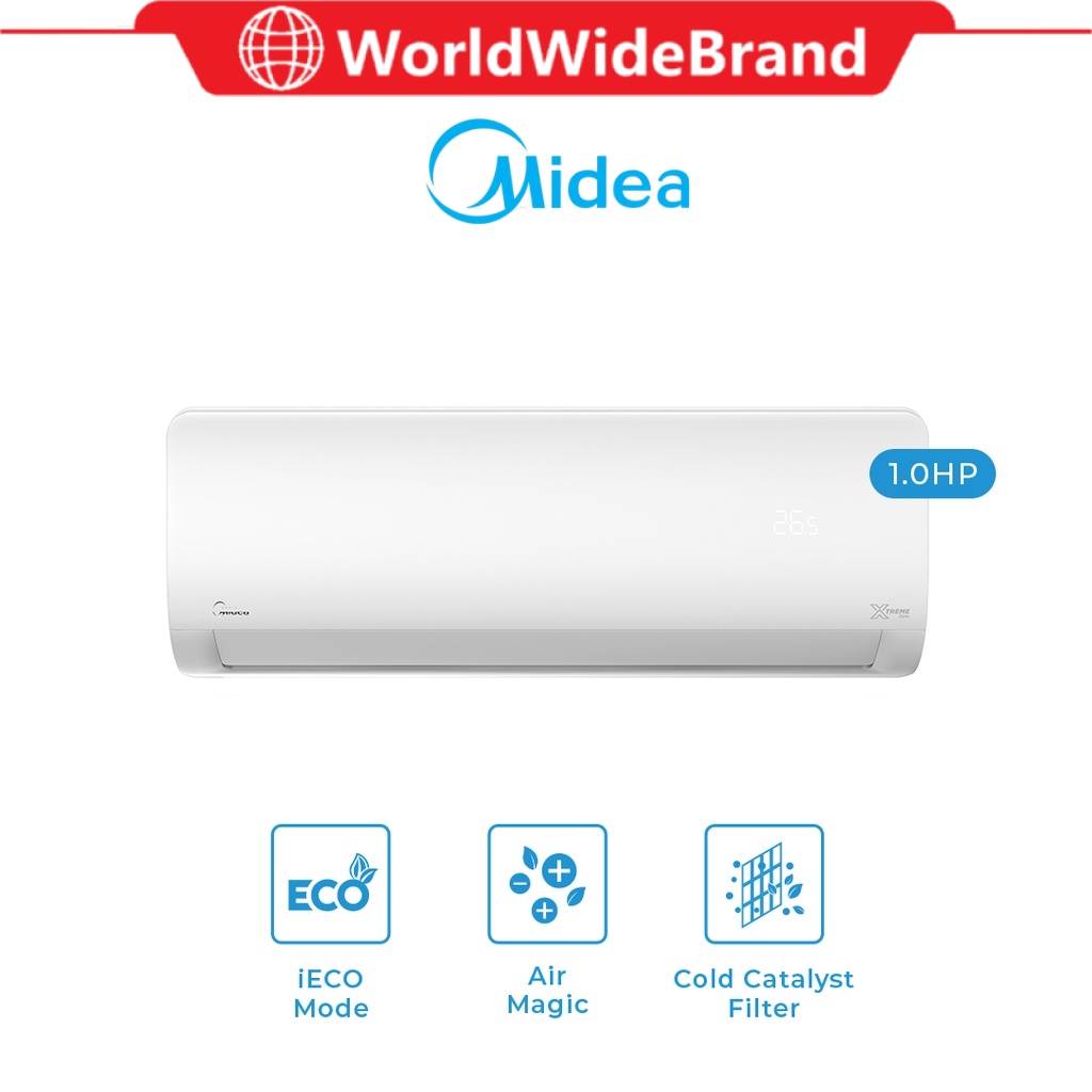 Midea Xtreme Dura R32 Non Inverter Air Conditioner Msxd 09crn8 Shopee Malaysia 3858