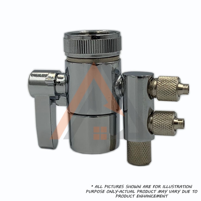 1/4" Inches Hose 2 Way Diverter Faucet Adapter Water Filter Water