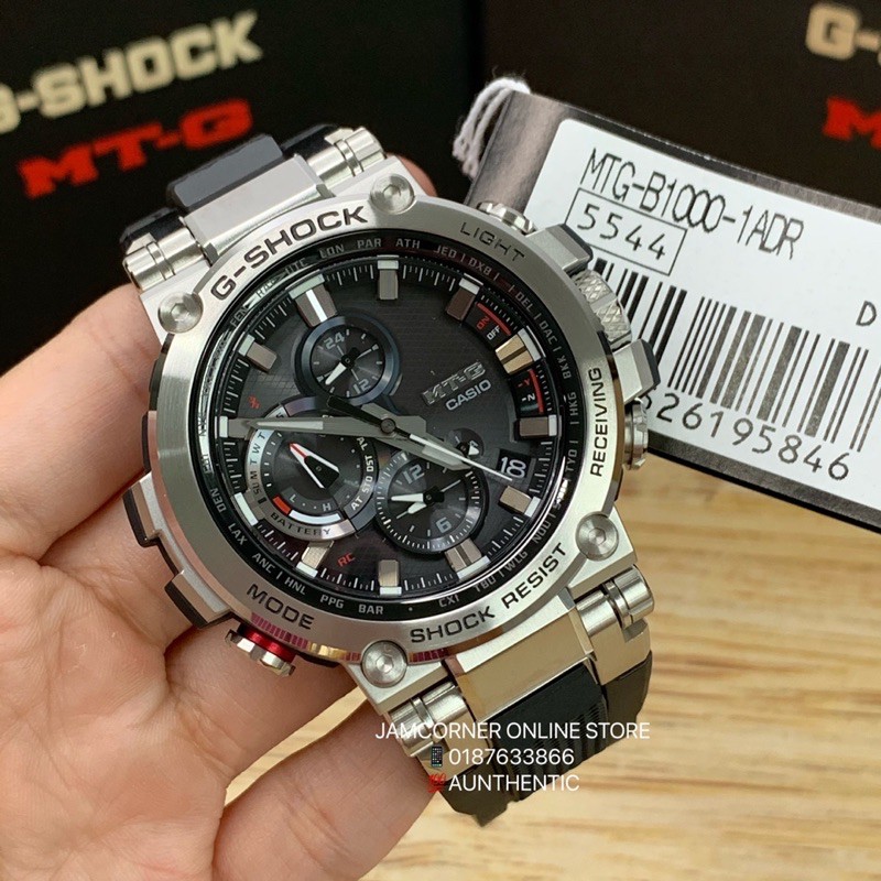 Casio G Shock Mtg B1000 1a Resin Band Sapphire Glass Shopee Malaysia