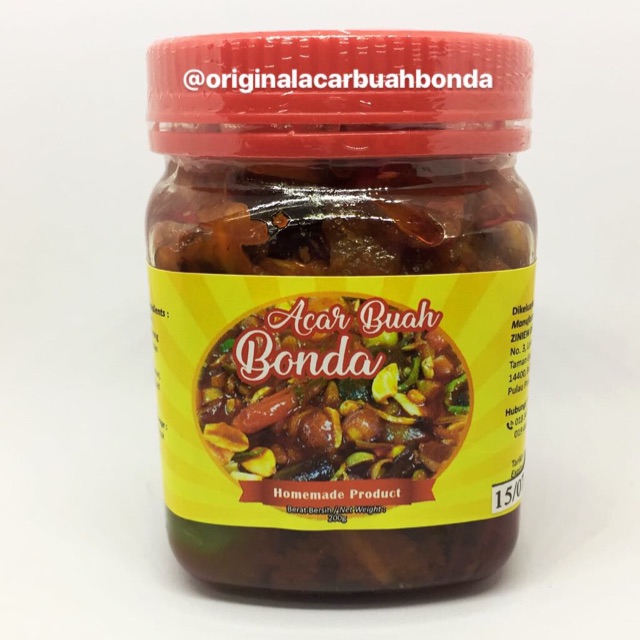 Original Acar Buah Utara Acar Buah Bonda Traditional Acar Buah Recipe Authentic Flavor