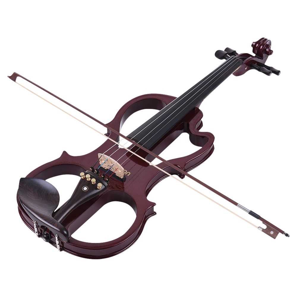 ammoon VE201 Full Size 4/4 Solid Wood Silent Electric Violin Fiddle