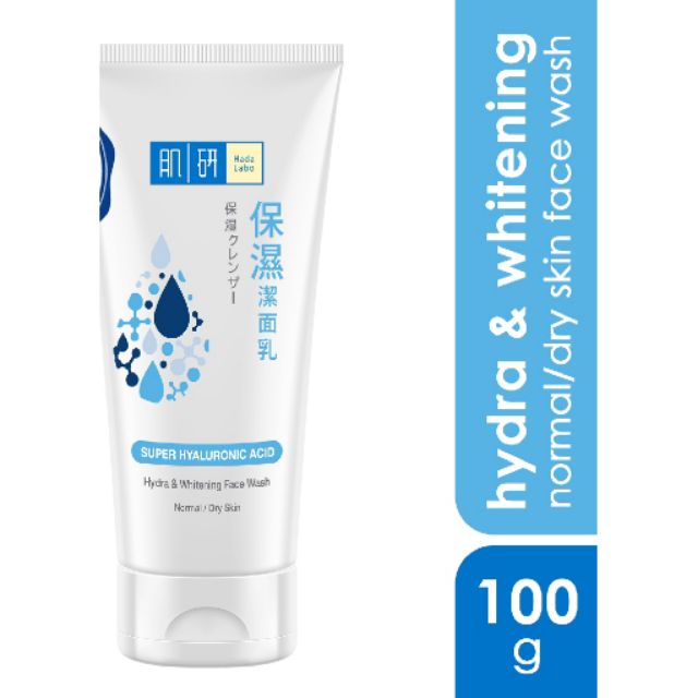 hada labo hydrating and whitening face wash