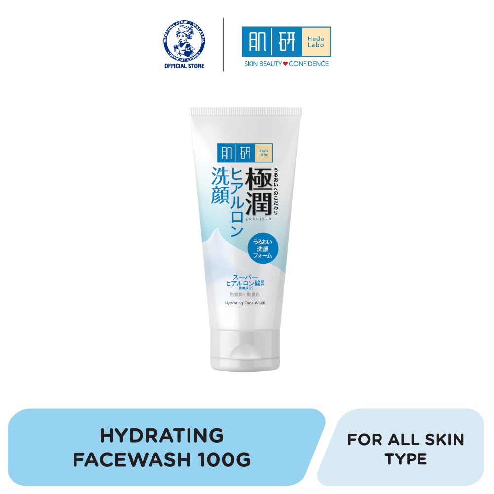 Hada Labo Super Hyaluronic Acid Hydrating Face Wash (100g) Shopee