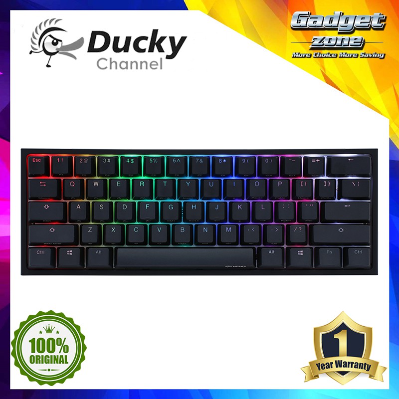 Ducky One 2 Mini Rgb Black Mechanical Keyboard Shopee Malaysia