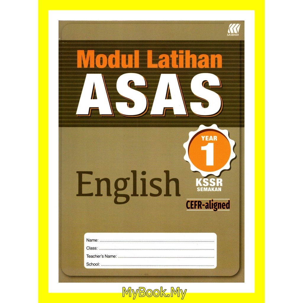 Myb Buku Latihan Modul Latihan Tahun 1 Kssr English Sasbadi Shopee Malaysia 7799