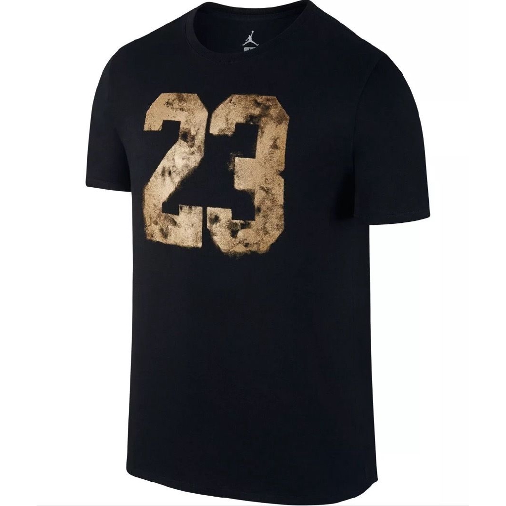 black gold jordan shirt