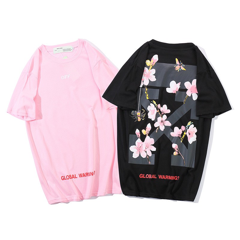 off white cherry blossom t shirt