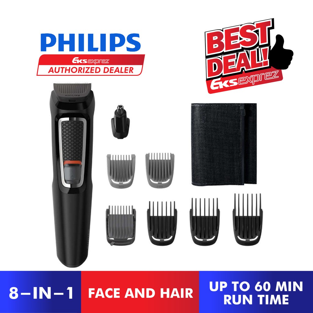 PHILIPS Multigroom Series 3000 8 In 1 Face and Hair Trimmer MG3730/15