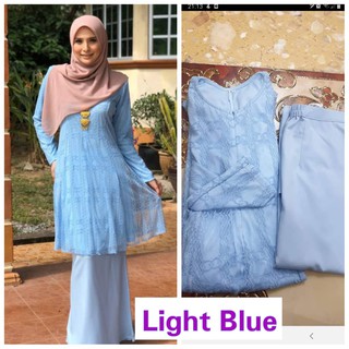  Baju Kurung Riau Lace  LEEYA READY STOCK Shopee Malaysia