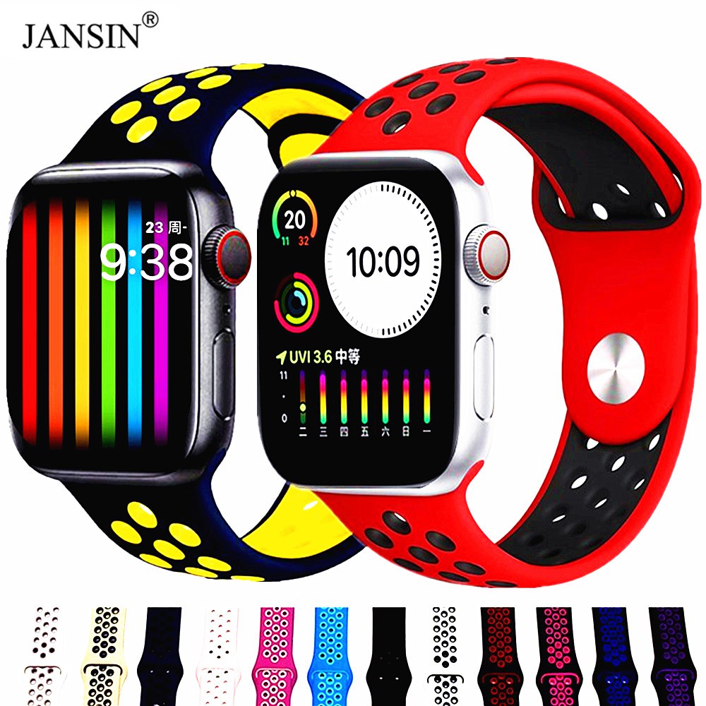 For Apple Watch Band Series 6 Se 5 4 44mm 40mm Nike Sports Silicone Iwatch 38mm 42mm Shopee Malaysia