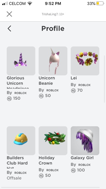 Roblox Acc For Sell Full Access Shopee Malaysia - roblox lei hat