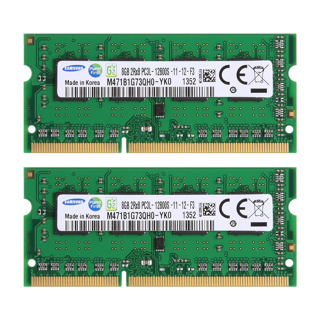 Samsung 16GB 2x 8GB DDR3L 1600​MHz Laptop RAM PC3L-12800 Sodimm Notebook  Memory