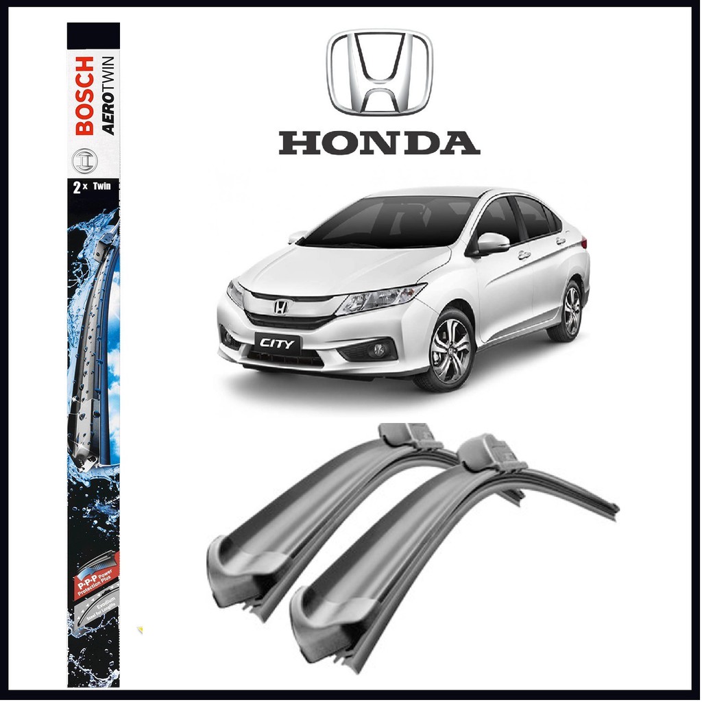 Honda City 2003 2018 Premium Bosch Aerotwin Wiper Blades For Passenger Cars Shopee Malaysia