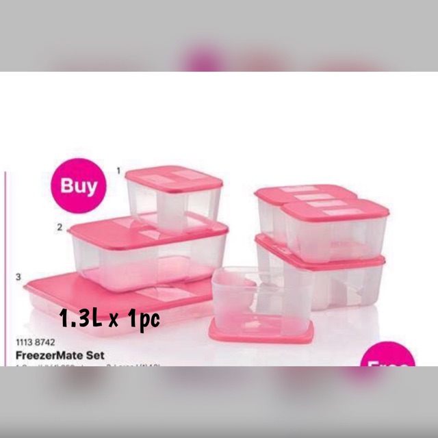 TUPPERWARE FreezerMate Large 1.3L (slim)