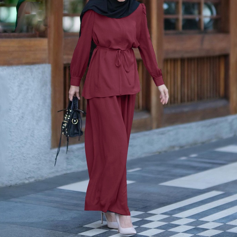 Muslimah Suit Blouse Dan Seluar Hotselling