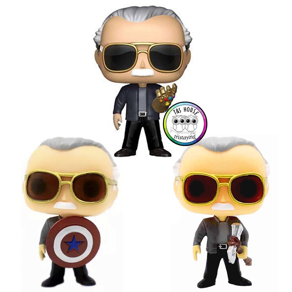 stan lee with infinity gauntlet pop