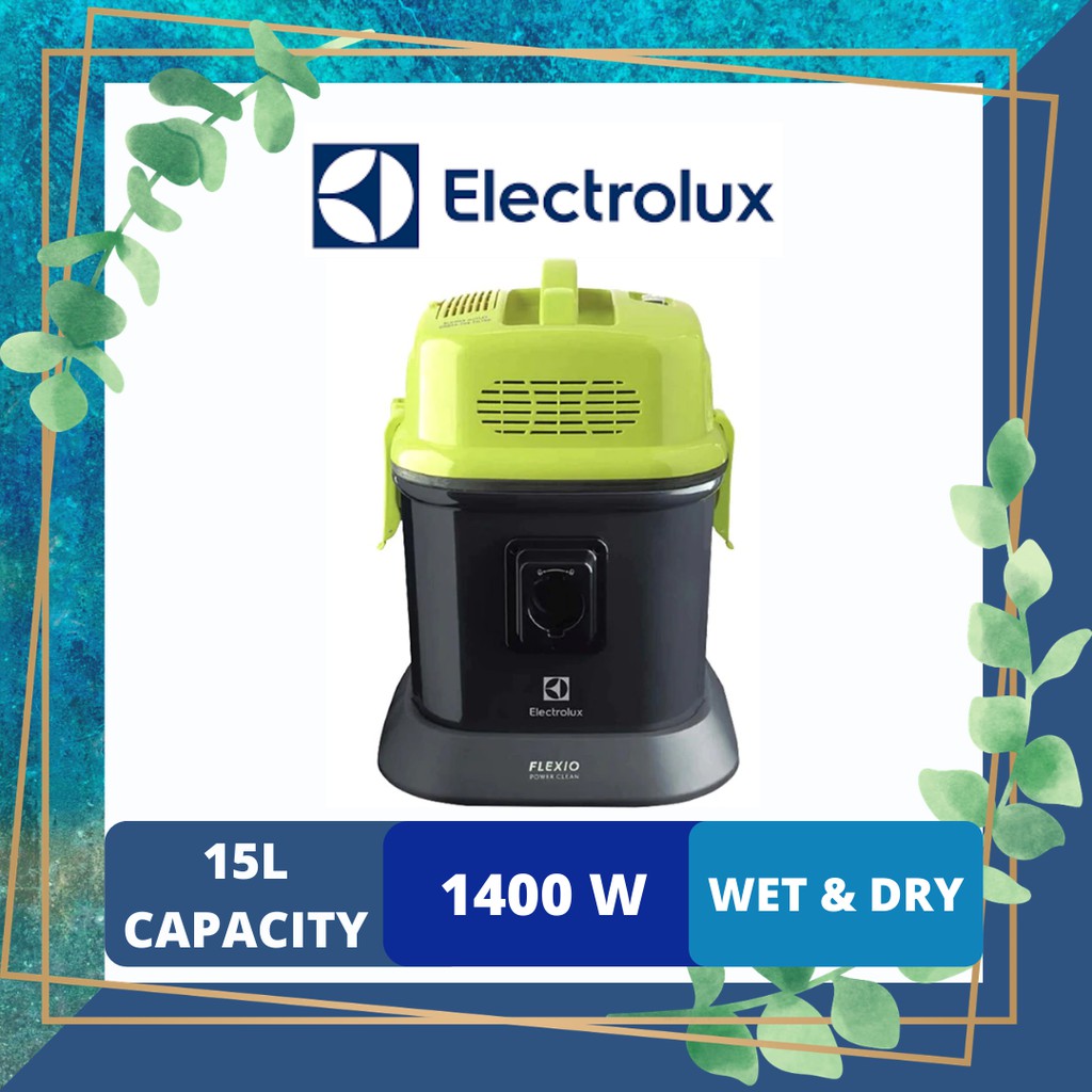 ELECTROLUX FLEXIO Z823 WET & DRY VACUUM CLEANER (APPLE GREEN) Shopee