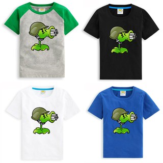 Kids Girls Boys Plants Vs Zombies Children Short Sleeve T Shirts Baby Clothes Shopee Malaysia - reptile fortnite t shirt roblox