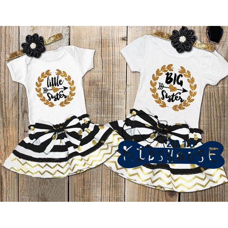 matching girl and infant dresses