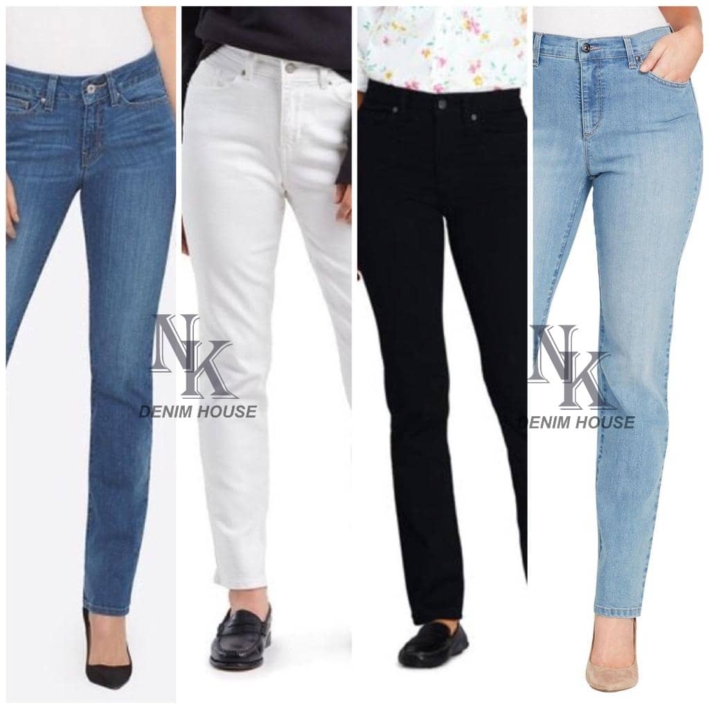 seluar jeans straight cut for women | Shopee Malaysia