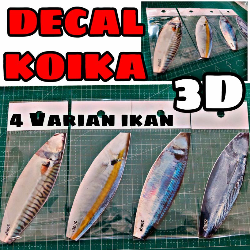 Water Silide Decal Metal Jig Koika 3d 60 100 150g 200g Shopee Malaysia