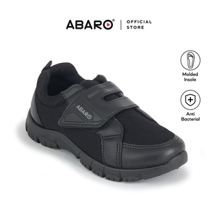 ABARO Unisex Ultralight Sneaker 2339 Black School Shoes/Breathable Mesh/Super Comfy/Sport/Kasut Sekolah Hitam/校鞋/